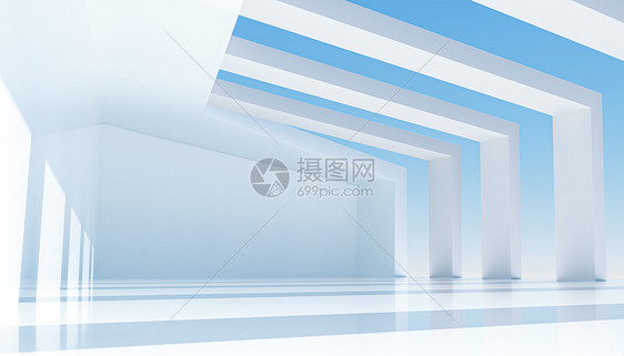 C4D抽象建筑空间图片