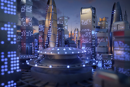 科技城市背景图片