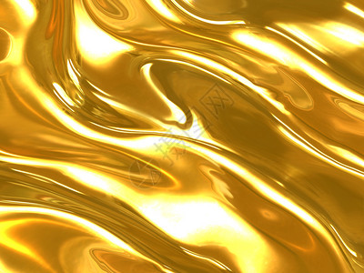 液体黄金波浪的图片