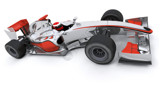 一级方程式赛车的3d渲染图片