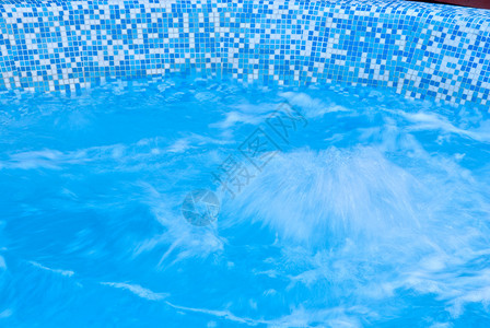热漩涡抽象蓝色水背景图片