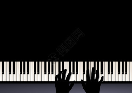 钢琴演奏两只手演奏音乐图片