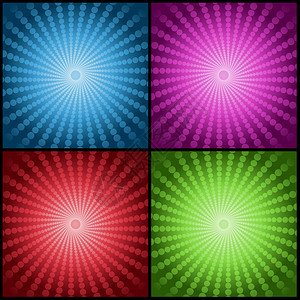 四个亮度颜色的抽象图片