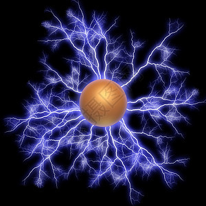 铜电球能量和电力的概图片