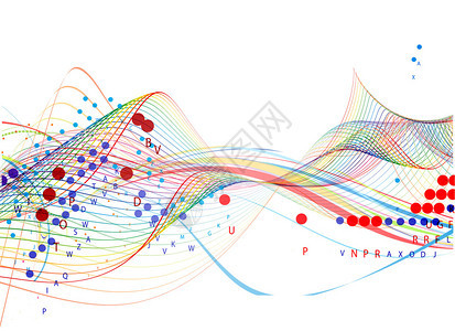 摘要波背景构成矢量背景图片