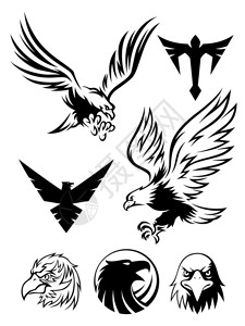 鹰标志和符号在上图片