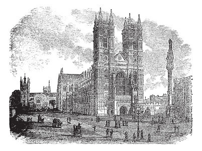 英国伦敦的威斯敏特教堂或圣彼得学院教堂图片