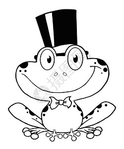 概述青蛙新郎的免版税剪贴画插图图片