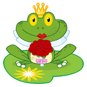 新娘青蛙卡通在图片