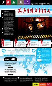 网站页面模板图片