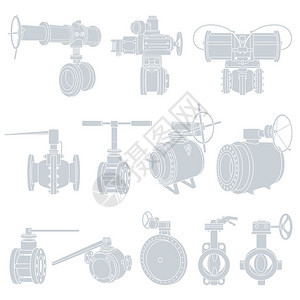 阀门轮廓矢量图图片