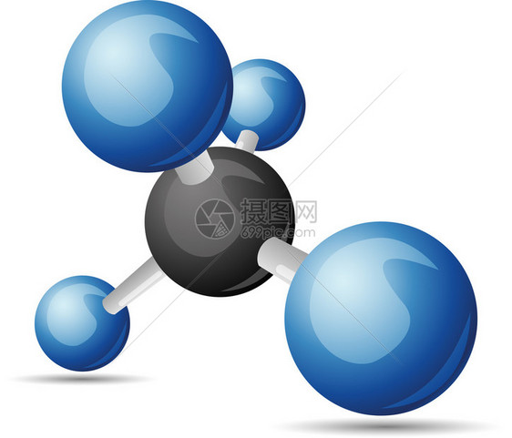 CH4甲烷分子图片