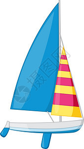 帆船的插图背景图片