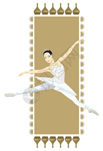 以俄罗斯芭蕾舞女星在白色上隔图片
