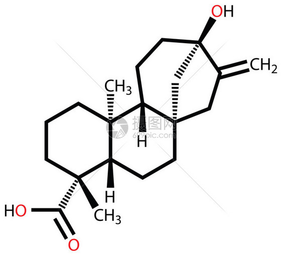 甜菊醇结构式甜叶菊植物的成分图片