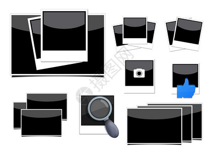 白色背景的矢量照片集图片