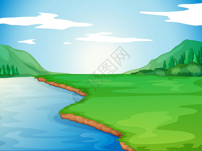 说明美丽的河流的图片