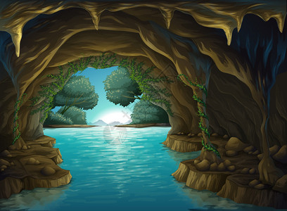 说明一个洞穴和美丽的图片