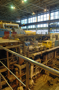 发电厂的管道管子机械图片