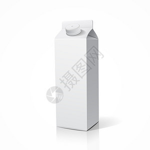 牛奶盒包装设计矢量图图片