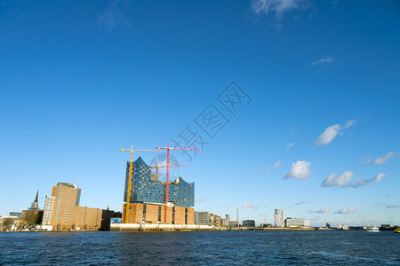 汉堡交响乐团和港城的建设景象图片