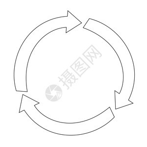 回收箭头大纲图片