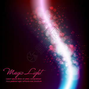 魔术灯光摘要紫矢量背景设计EP图片