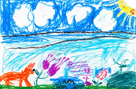儿童绘画夏日图片