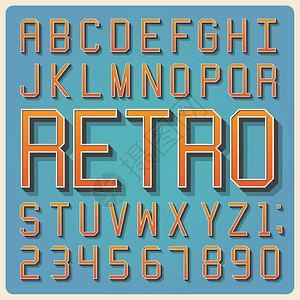 字体设计字体类型老式打字手法插画