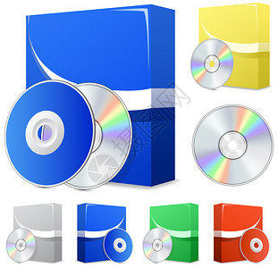 软件盒和磁盘图片