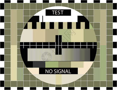 Sepia颜色的电视彩色测图片