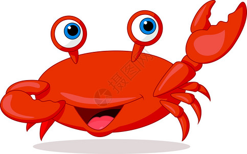 可爱的螃蟹卡通图片