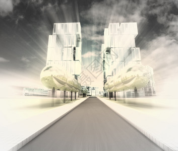 将通往未来城市的新道路直观化为一图片