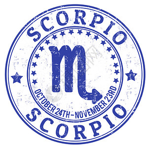 Scorpiozodiac星体表状图章图片
