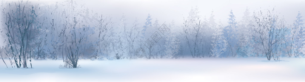 冬季景观的矢量白雪皑的图片