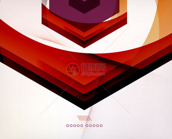 Arow几何形状摘要商业背景图形设计模板Jimaged图片