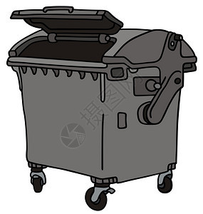 废物容器的手绘图图片