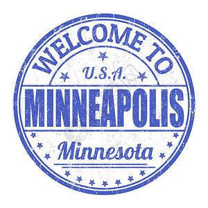 欢迎使用MinneapolisGrunge白色背景的橡皮邮背景图片