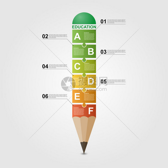 铅笔Infograph图片