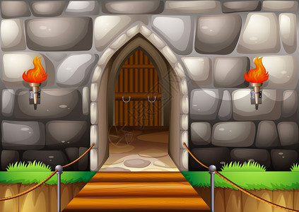 光影中的古宅大门高清图片穿过一个阴森的林高清图片树林中的石城堡