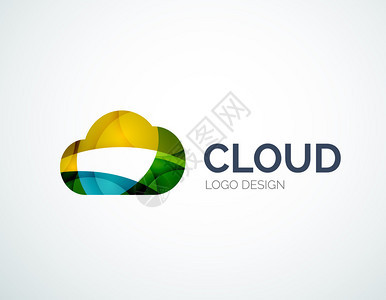 云储存平板设计公司标志商业符号概念图片