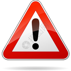 用于警告的三角形交通图片