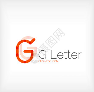 G字母徽标最低线路设图片