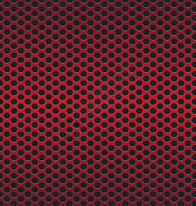红色技术背景有黑色圆形穿孔碳扬声器烧制图片