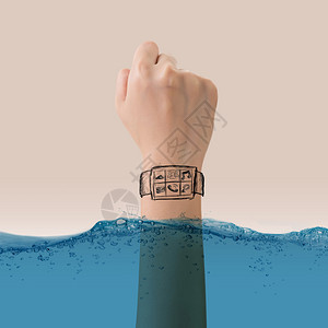 智能手表概念防水生长图片