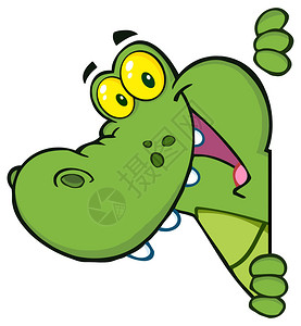 卡通鳄鱼插图图片