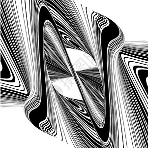 字母n在几何扭曲波图片