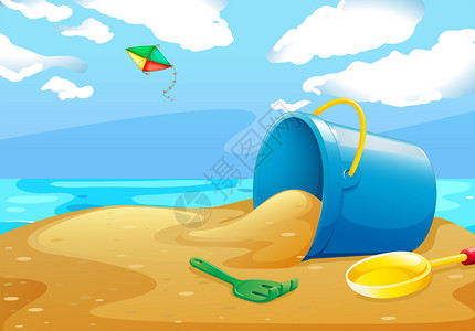 高清图片展示海滩上玩具高清图片沙滩玩耍的小女孩高清图片一套古老的