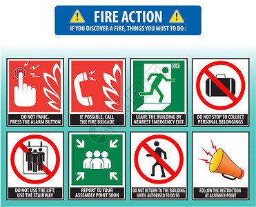 消防行动应急程序疏散程序图片