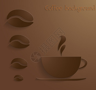 抽象包装纸咖啡背景图片